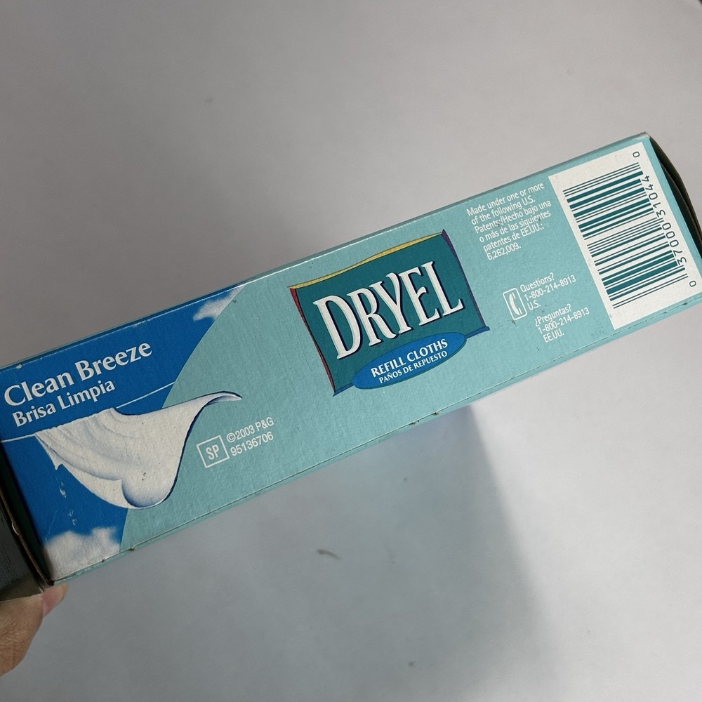 Dryel Clean Breeze 6 Dryer-Activated Refill Cloths 24 Garments Box NEW SEALED - Picture 6 of 6
